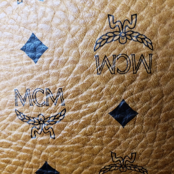 Rare Style! AUTHENTIC VINTAGE MCM MUNCHEN VISETOS COGNAC SHOULBER BAG - Picture 10 of 16